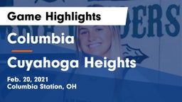 Columbia  vs Cuyahoga Heights  Game Highlights - Feb. 20, 2021
