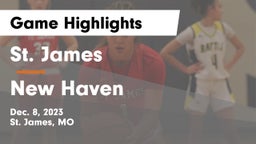St. James  vs New Haven  Game Highlights - Dec. 8, 2023