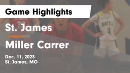 St. James  vs Miller Carrer  Game Highlights - Dec. 11, 2023