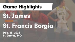St. James  vs St. Francis Borgia  Game Highlights - Dec. 13, 2023