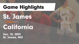 St. James  vs California  Game Highlights - Jan. 10, 2024