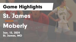 St. James  vs Moberly  Game Highlights - Jan. 13, 2024