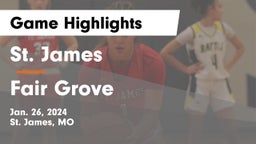 St. James  vs Fair Grove  Game Highlights - Jan. 26, 2024
