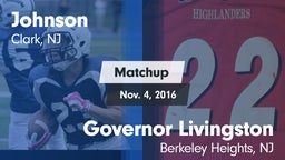 Matchup: Johnson  vs. Governor Livingston  2016