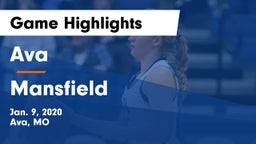 Ava  vs Mansfield  Game Highlights - Jan. 9, 2020