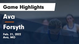 Ava  vs Forsyth  Game Highlights - Feb. 21, 2022
