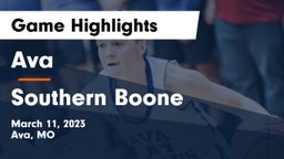 Ava  vs Southern Boone  Game Highlights - March 11, 2023
