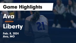 Ava  vs Liberty  Game Highlights - Feb. 8, 2024