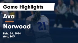 Ava  vs Norwood   Game Highlights - Feb. 26, 2024