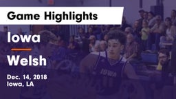 Iowa  vs Welsh  Game Highlights - Dec. 14, 2018