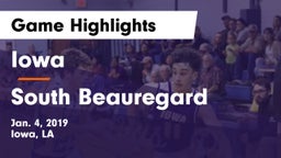 Iowa  vs South Beauregard  Game Highlights - Jan. 4, 2019