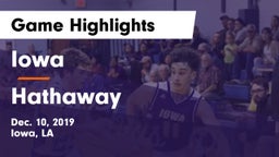Iowa  vs Hathaway  Game Highlights - Dec. 10, 2019