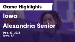 Iowa  vs Alexandria Senior  Game Highlights - Dec. 27, 2023