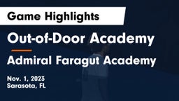 Out-of-Door Academy vs Admiral Faragut Academy  Game Highlights - Nov. 1, 2023