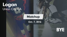 Matchup: Logan  vs. BYE 2016