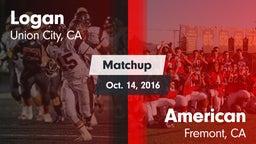 Matchup: Logan  vs. American  2016