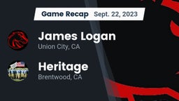 Recap: James Logan  vs. Heritage  2023