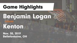 Benjamin Logan  vs Kenton  Game Highlights - Nov. 30, 2019