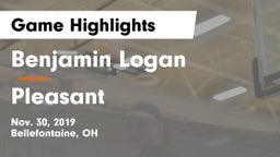 Benjamin Logan  vs Pleasant  Game Highlights - Nov. 30, 2019