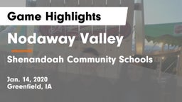 Nodaway Valley  vs Shenandoah Community Schools Game Highlights - Jan. 14, 2020