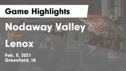 Nodaway Valley  vs Lenox  Game Highlights - Feb. 5, 2021