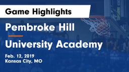 Pembroke Hill  vs University Academy Game Highlights - Feb. 12, 2019