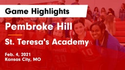 Pembroke Hill  vs St. Teresa's Academy  Game Highlights - Feb. 4, 2021