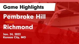 Pembroke Hill  vs Richmond  Game Highlights - Jan. 24, 2022