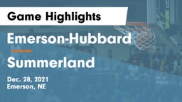 Emerson-Hubbard  vs Summerland  Game Highlights - Dec. 28, 2021