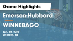 Emerson-Hubbard  vs WINNEBAGO Game Highlights - Jan. 30, 2023