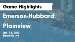 Emerson-Hubbard  vs Plainview  Game Highlights - Jan. 31, 2023