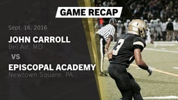 Recap: John Carroll  vs. Episcopal Academy   2016