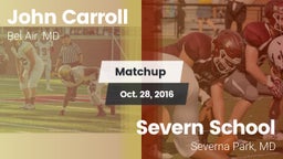 Matchup: John Carroll vs. Severn School 2016