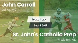 Matchup: John Carroll vs. St. John's Catholic Prep  2017