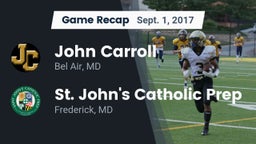 Recap: John Carroll  vs. St. John's Catholic Prep  2017