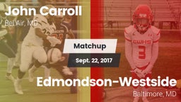 Matchup: John Carroll vs. Edmondson-Westside  2017