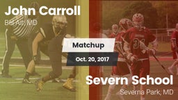 Matchup: John Carroll vs. Severn School 2017