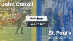 Matchup: John Carroll vs. St. Paul's  2017