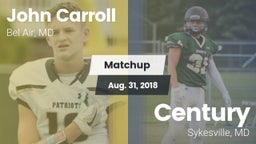 Matchup: John Carroll vs. Century  2018