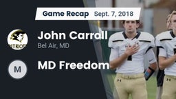 Recap: John Carroll  vs. MD Freedom 2018