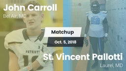 Matchup: John Carroll vs. St. Vincent Pallotti  2018