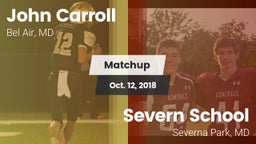 Matchup: John Carroll vs. Severn School 2018