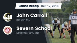 Recap: John Carroll  vs. Severn School 2018