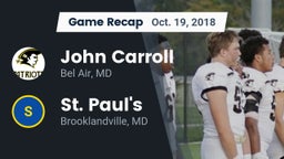 Recap: John Carroll  vs. St. Paul's  2018