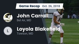 Recap: John Carroll  vs. Loyola Blakefield  2018