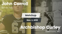 Matchup: John Carroll vs. Archbishop Curley  2018