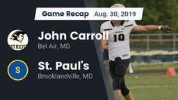 Recap: John Carroll  vs. St. Paul's  2019