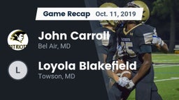 Recap: John Carroll  vs. Loyola Blakefield  2019