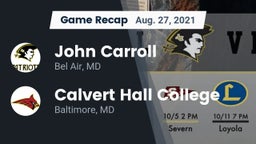 Recap: John Carroll  vs. Calvert Hall College  2021