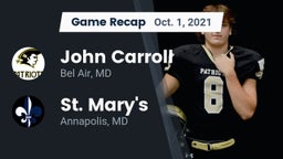 Recap: John Carroll  vs. St. Mary's  2021